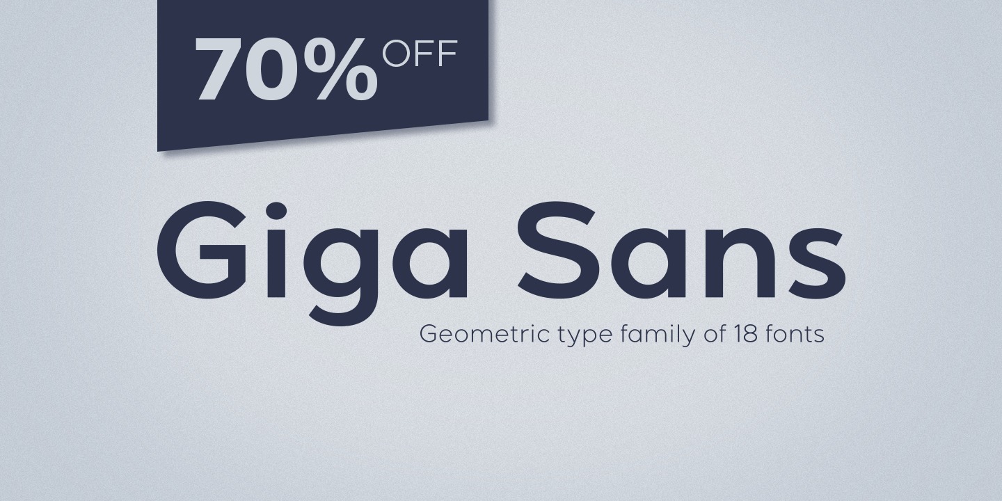 Пример шрифта Giga Sans Thin